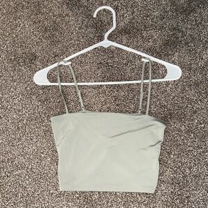 Express Light Green Camisole Crop Top XS